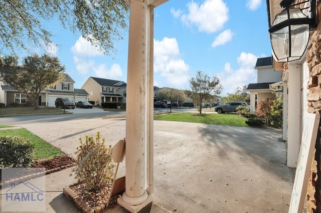 exterior space featuring a residential view