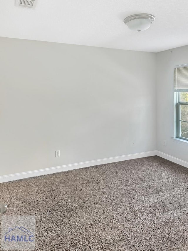 view of carpeted empty room