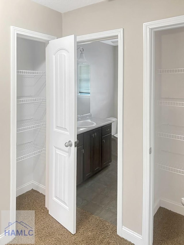 pantry with sink