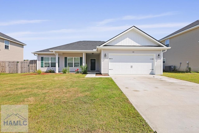 568 Abode Ave, Hinesville, GA 31313 - view of front facade with a garage and concrete driveway