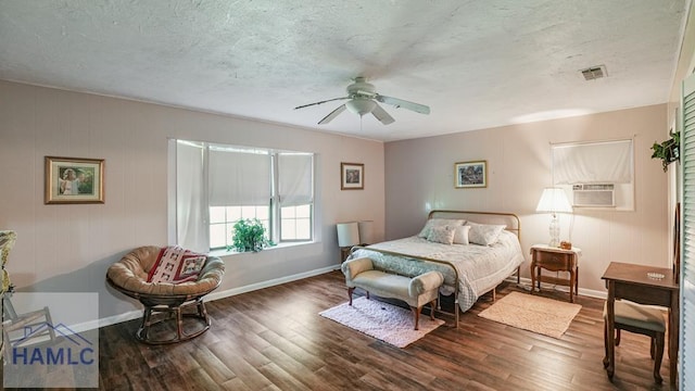 314 Twin Parks Dr, Jesup, GA 31545 - bedroom with wood finished floors, cooling unit, and ceiling fan