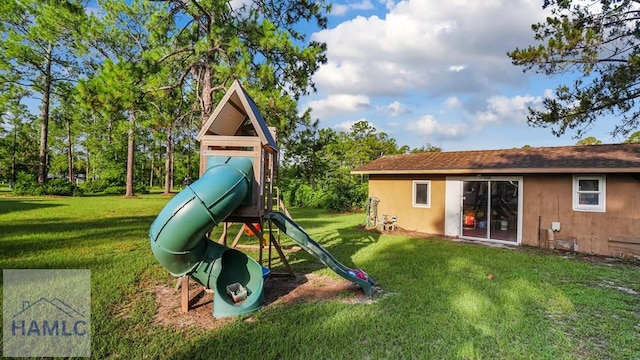 314 Twin Parks Dr, Jesup, GA 31545 - view of jungle gym with a yard