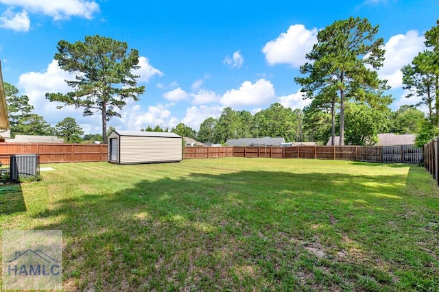 65 W Kenny Dr, Hinesville, GA 31313 - fenced backyard featuring a storage shed