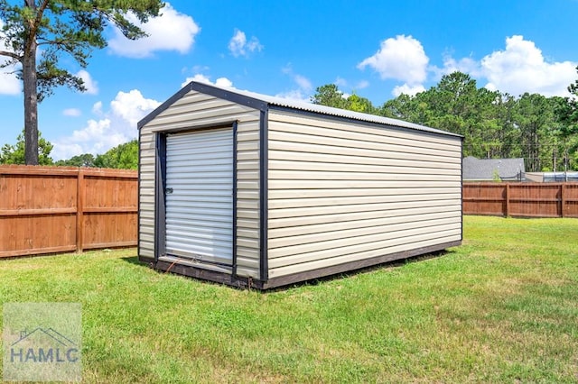 65 W Kenny Dr, Hinesville, GA 31313 - view of shed featuring a fenced backyard