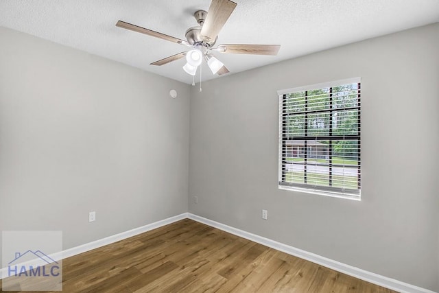197 Sequoia Cir, Hinesville, GA 31313 - spare room with a wealth of natural light, a textured ceiling, wood finished floors, and baseboards