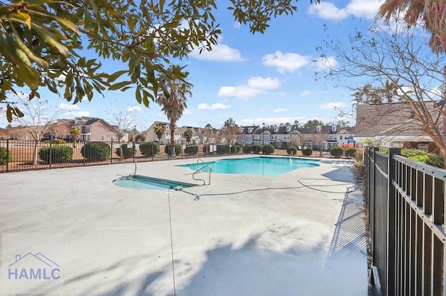 view of pool with a patio area