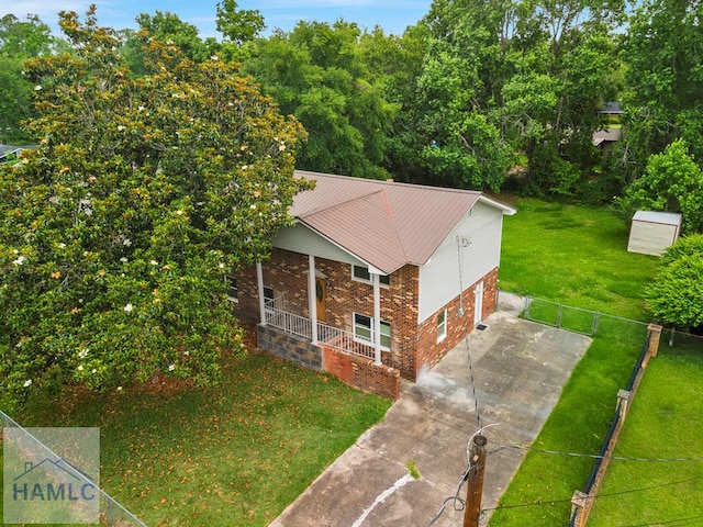 654 Mcdowell Rd, Hinesville, GA 31313 - view from above of property