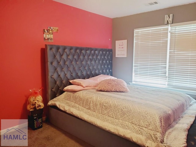 bedroom featuring carpet flooring