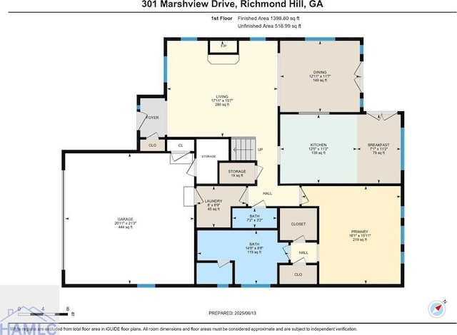 301 Marsh View Dr, Richmond Hill, GA 31324 - view of property floor plan