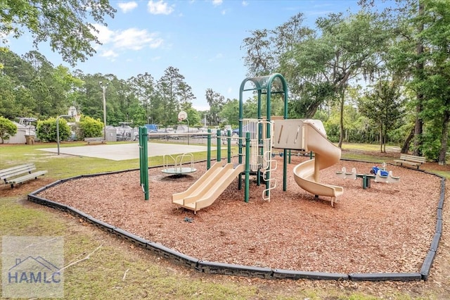 301 Marsh View Dr, Richmond Hill, GA 31324 - communal playground featuring view of wooded area and community basketball court