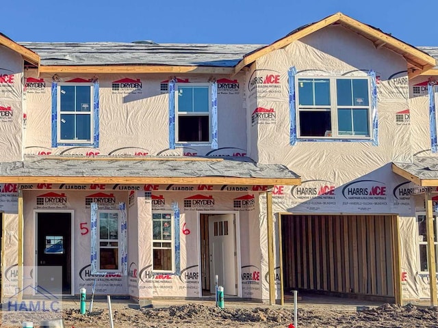 unfinished property with stucco siding