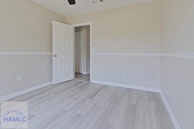 52 Pheasant Way, Hinesville, GA 31313 - unfurnished room featuring a ceiling fan, baseboards, and wood finished floors