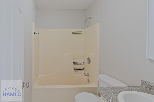 52 Pheasant Way, Hinesville, GA 31313 - bathroom featuring vanity, toilet, and bathing tub / shower combination