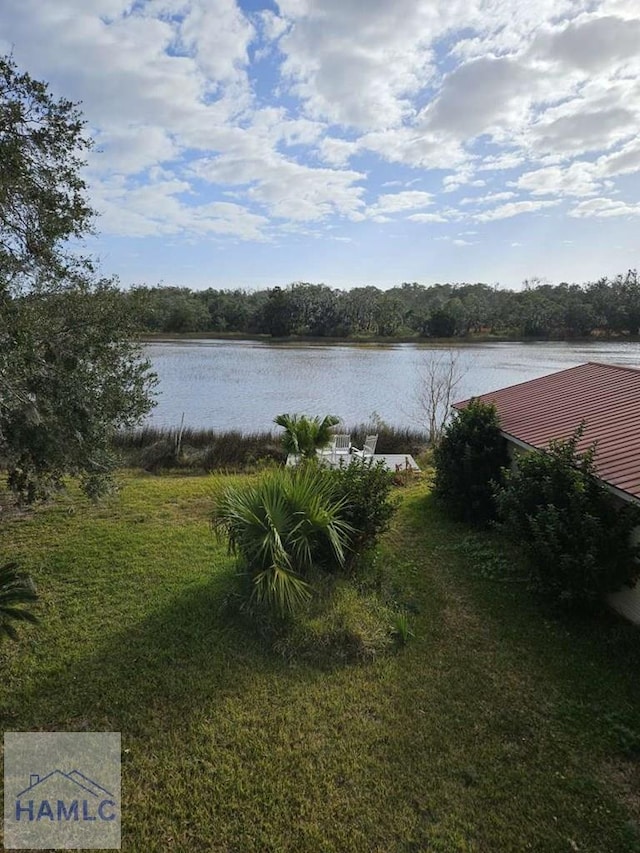 property view of water