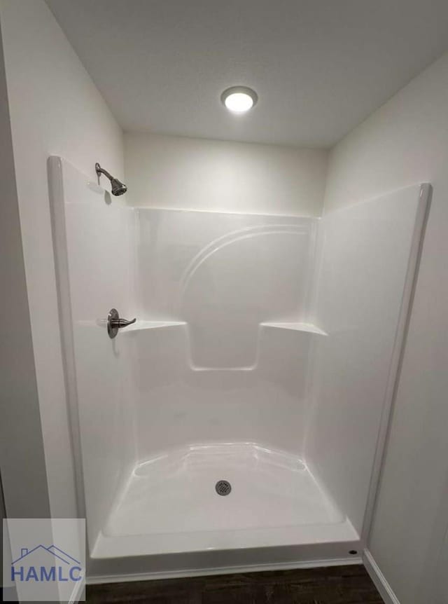 bathroom with walk in shower