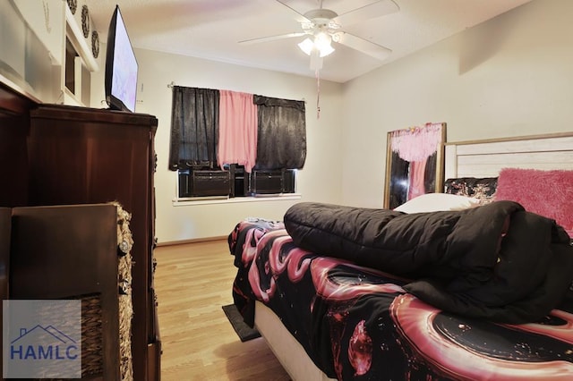 455 N Mahogany St, Jesup, GA 31546 - bedroom with wood finished floors and a ceiling fan