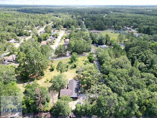 455 N Mahogany St, Jesup, GA 31546 - aerial overview of property's location with a forest