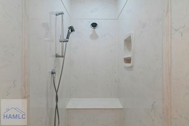 791 Stafford Dairy Rd SE, Ludowici, GA 31316 - bathroom with a marble finish shower