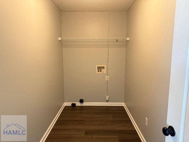 1021 Barley Dr, Hinesville, GA 31313 - laundry room with hookup for a washing machine and dark wood-style floors