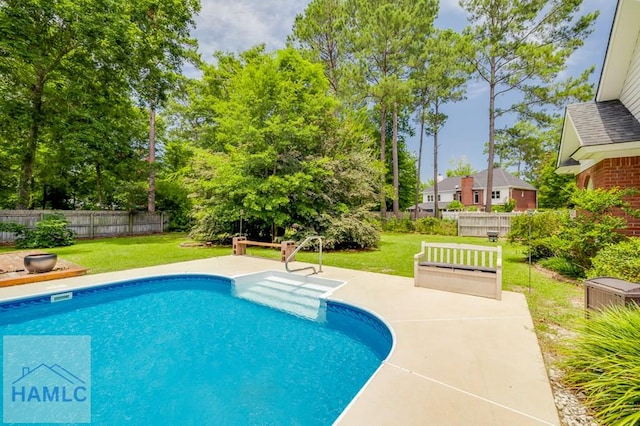 202 Red Bluff Cir, Rincon, GA 31326 - view of swimming pool featuring a fenced backyard and a patio