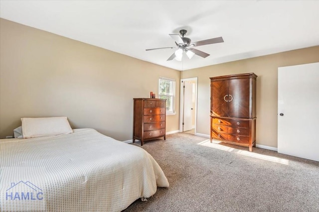 1019 Bacon Rd, Hinesville, GA 31313 - bedroom featuring carpet floors, ceiling fan, and baseboards