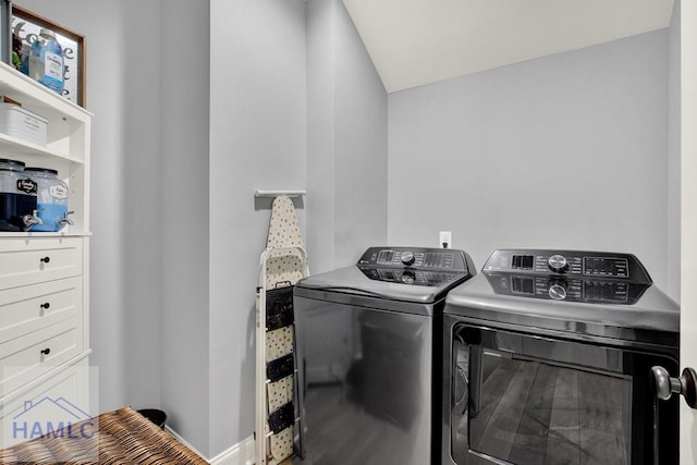 laundry room featuring laundry area and washer and dryer