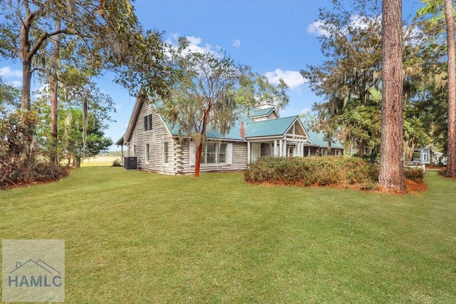 exterior space with a front yard