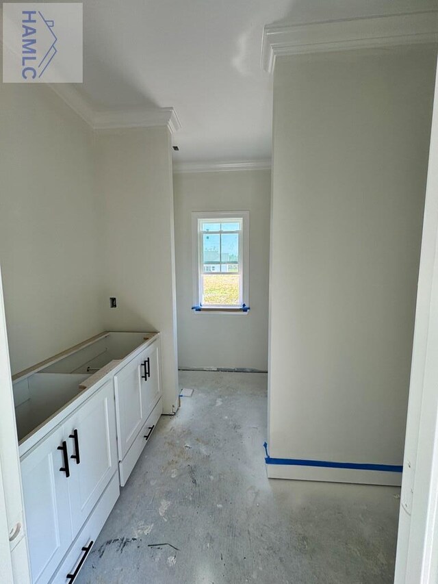47 Ennis Rd, Pembroke, GA 31321 - bathroom featuring crown molding