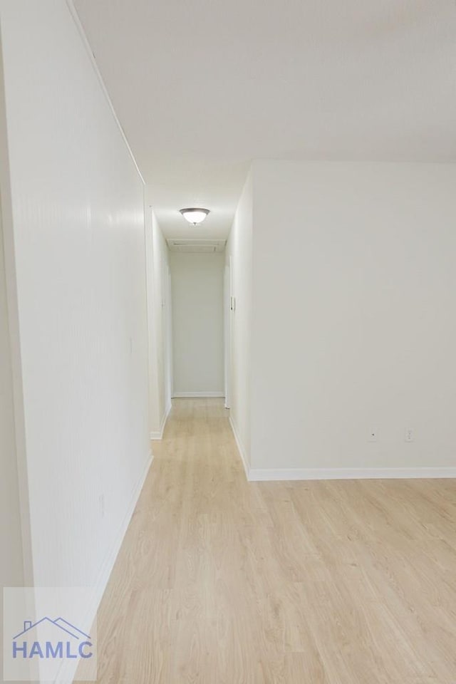 hall featuring light hardwood / wood-style flooring