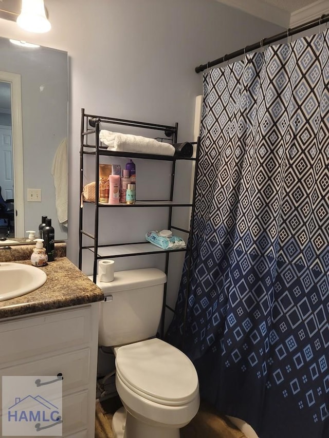 1441 Coalition Cir, Hinesville, GA 31313 - bathroom featuring vanity and a shower with curtain