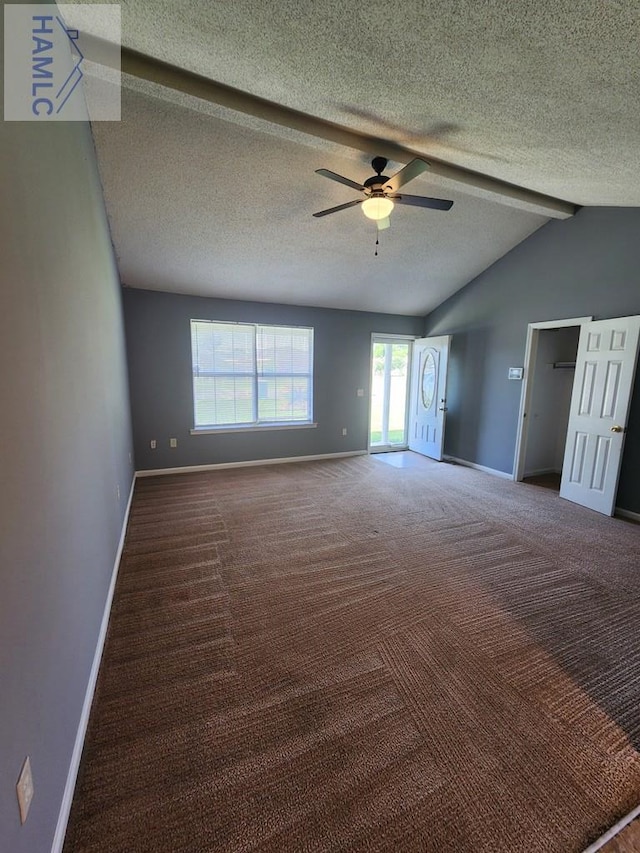 1302 Loblolly Dr, Hinesville, GA 31313 - spare room with carpet, ceiling fan, and a textured ceiling