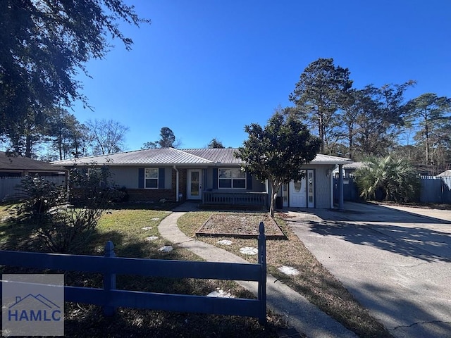 view of ranch-style home