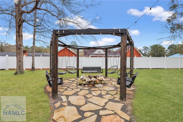 655 Littlefield St, Jesup, GA 31546 - view of patio featuring a fenced backyard
