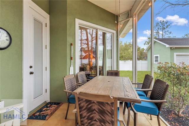655 Littlefield St, Jesup, GA 31546 - sunroom / solarium featuring outdoor dining space