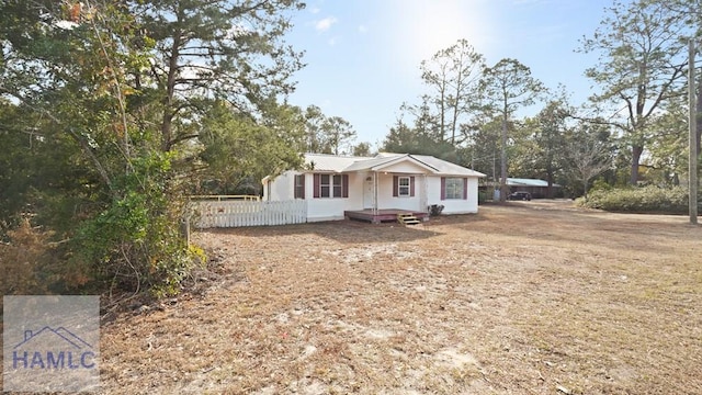 view of ranch-style home