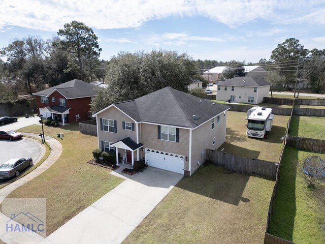 front of property featuring a garage