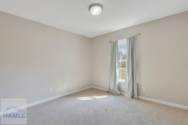 view of carpeted empty room