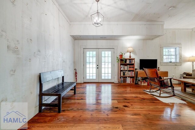 410 Green Morgan School Rd, Clyo, GA 31303 - sitting room featuring wood finished floors and french doors