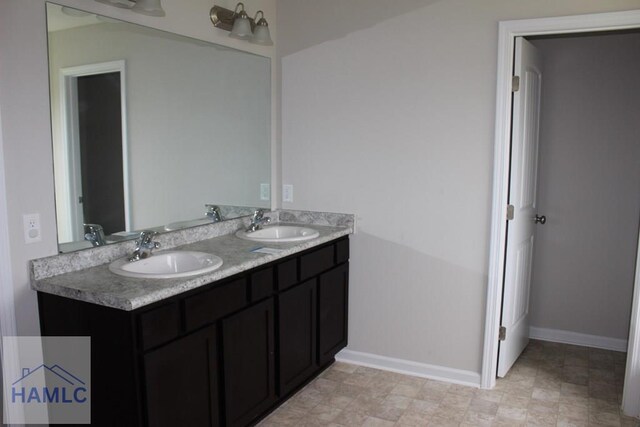 bathroom featuring vanity