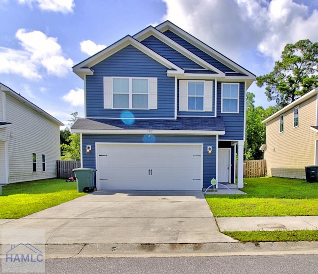 587 Fairview Cir, Hinesville, GA 31313 - view of front of house featuring a garage and driveway