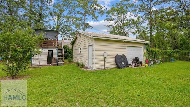 705 S 11th St, Jesup, GA 31545 - view of outbuilding featuring stairs