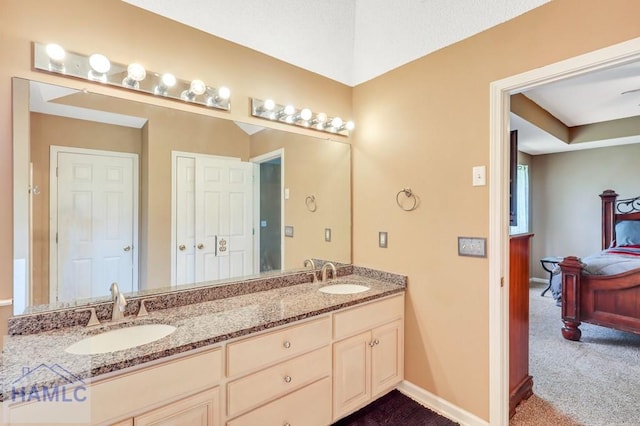 bathroom with vanity