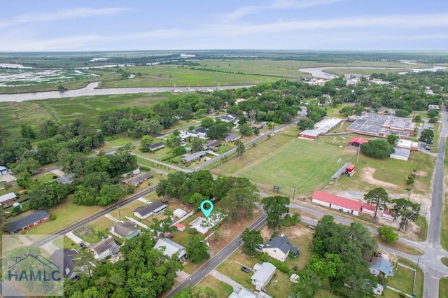 aerial view of property's location