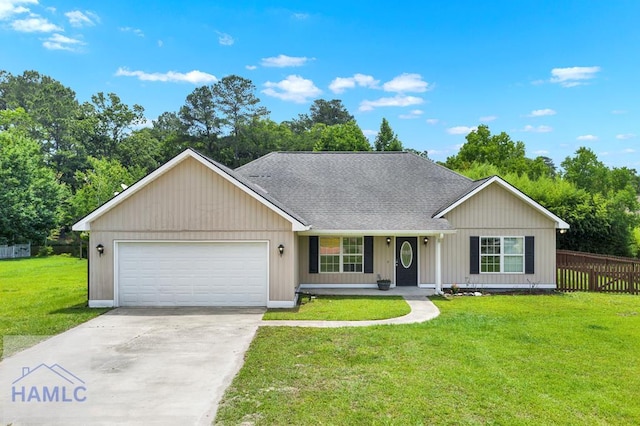 29 Joy Ln, Midway, GA 31320 - view of front of property featuring driveway, a garage, a porch, and a shingled roof