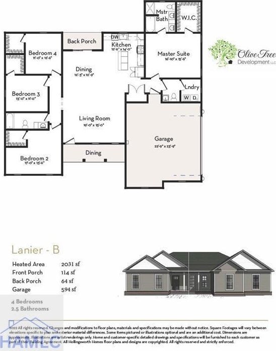 193W Melody Dr, Jesup, GA 31545 - room layout
