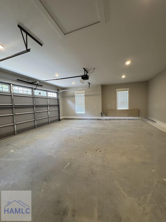 193W Melody Dr, Jesup, GA 31545 - garage with a garage door opener and recessed lighting
