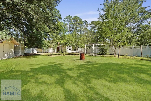 265 Mahan St, Jesup, GA 31545 - view of fenced backyard