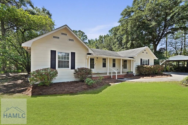 265 Mahan St, Jesup, GA 31545 - view of front facade featuring a front yard, a porch, a shingled roof, and a gazebo