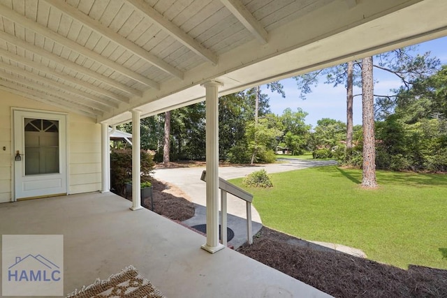 265 Mahan St, Jesup, GA 31545 - view of patio featuring view of scattered trees