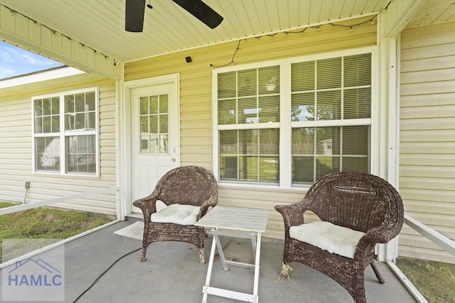 138 Forest St NE, Ludowici, GA 31316 - porch featuring ceiling fan